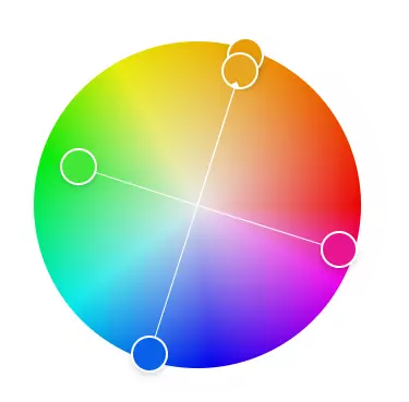 正方形：インパクトを重視した配色
